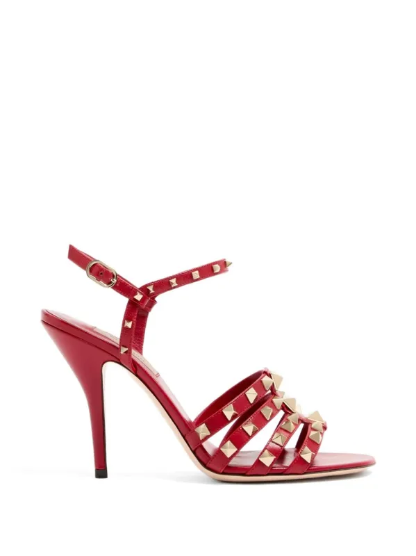 Rockstud Leather Sandals made by Valentino Garavani