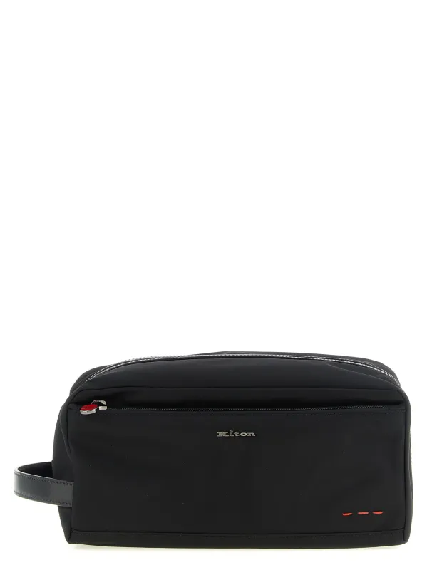 Metallic Logo Beauty Black made by Kiton