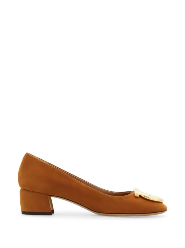 Suede Leather Pumps made by Salvatore Ferragamo