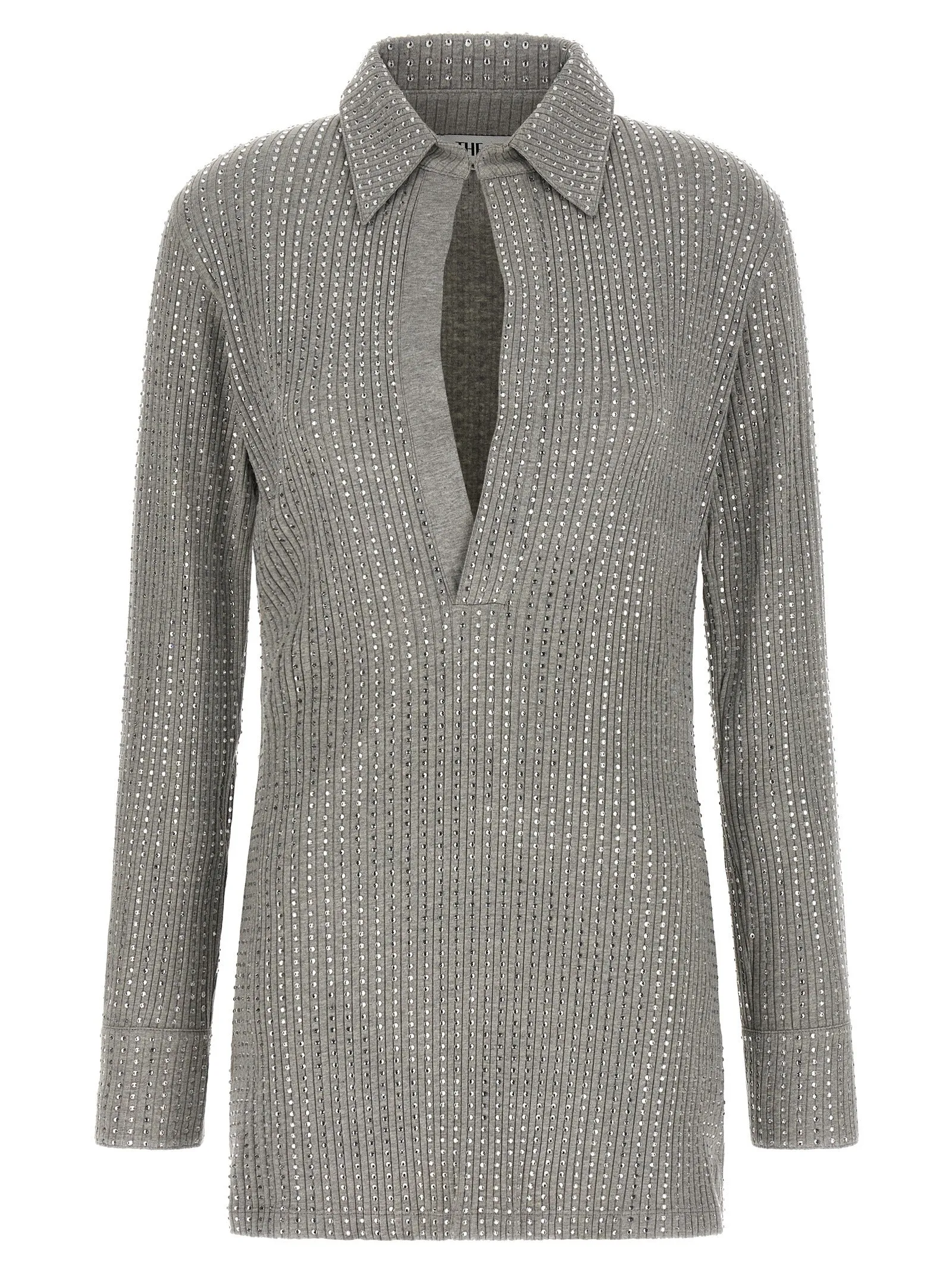 Rhinestone Dress Gray sold by Wanan Luxury