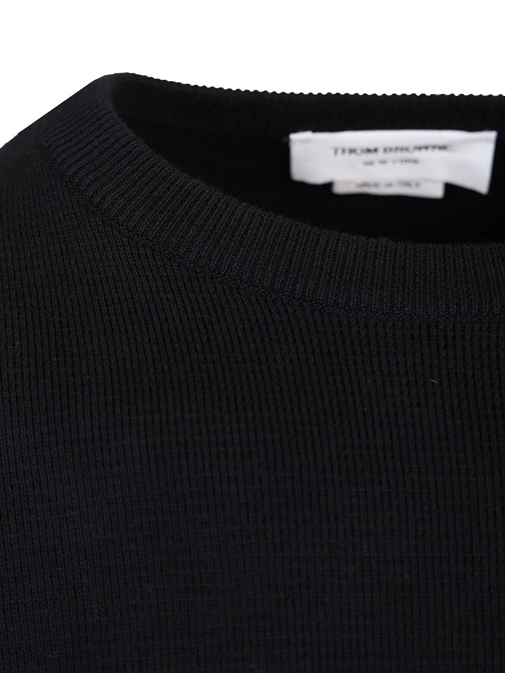 Milano Stitch Crew Neck Sweater Knitwear Blue sold by Wanan Luxury product image thumbnail 4