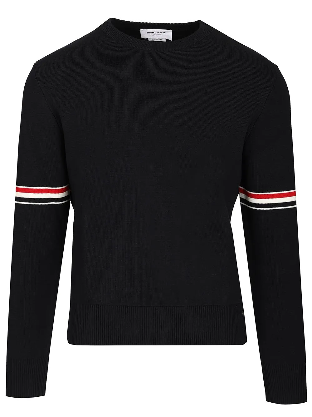Milano Stitch Crew Neck Sweater Knitwear Blue sold by Wanan Luxury