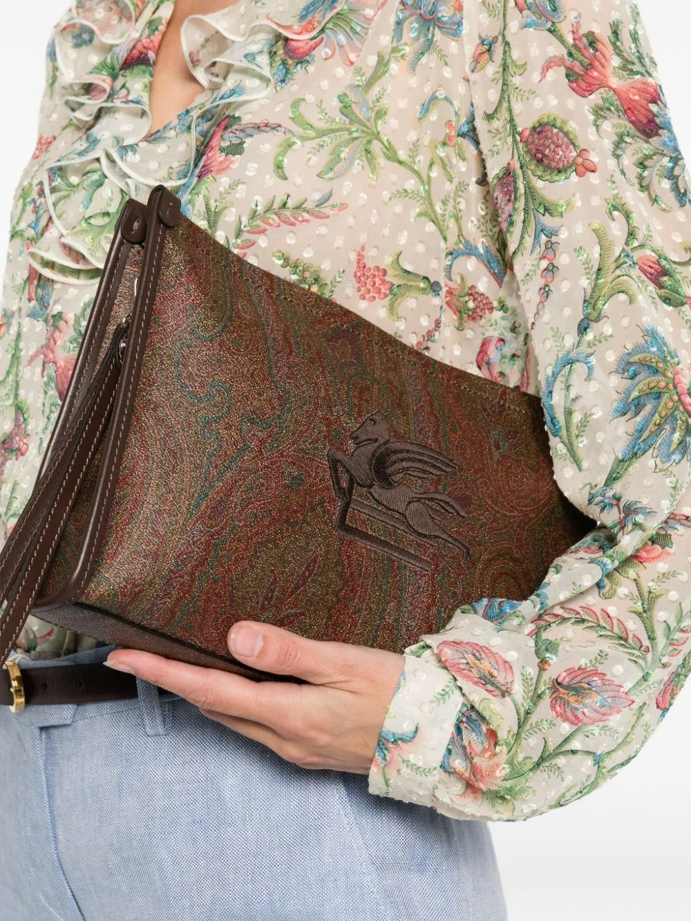 Paisley Print Pouch sold by Wanan Luxury product image thumbnail 5