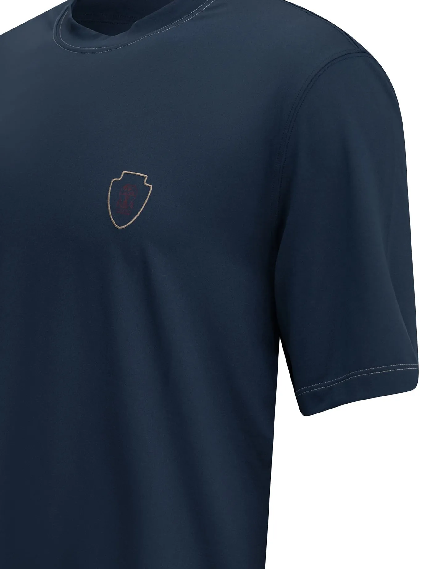 Crewneck T-Shirt With Logo T-Shirts Blue sold by Wanan Luxury product image thumbnail 4