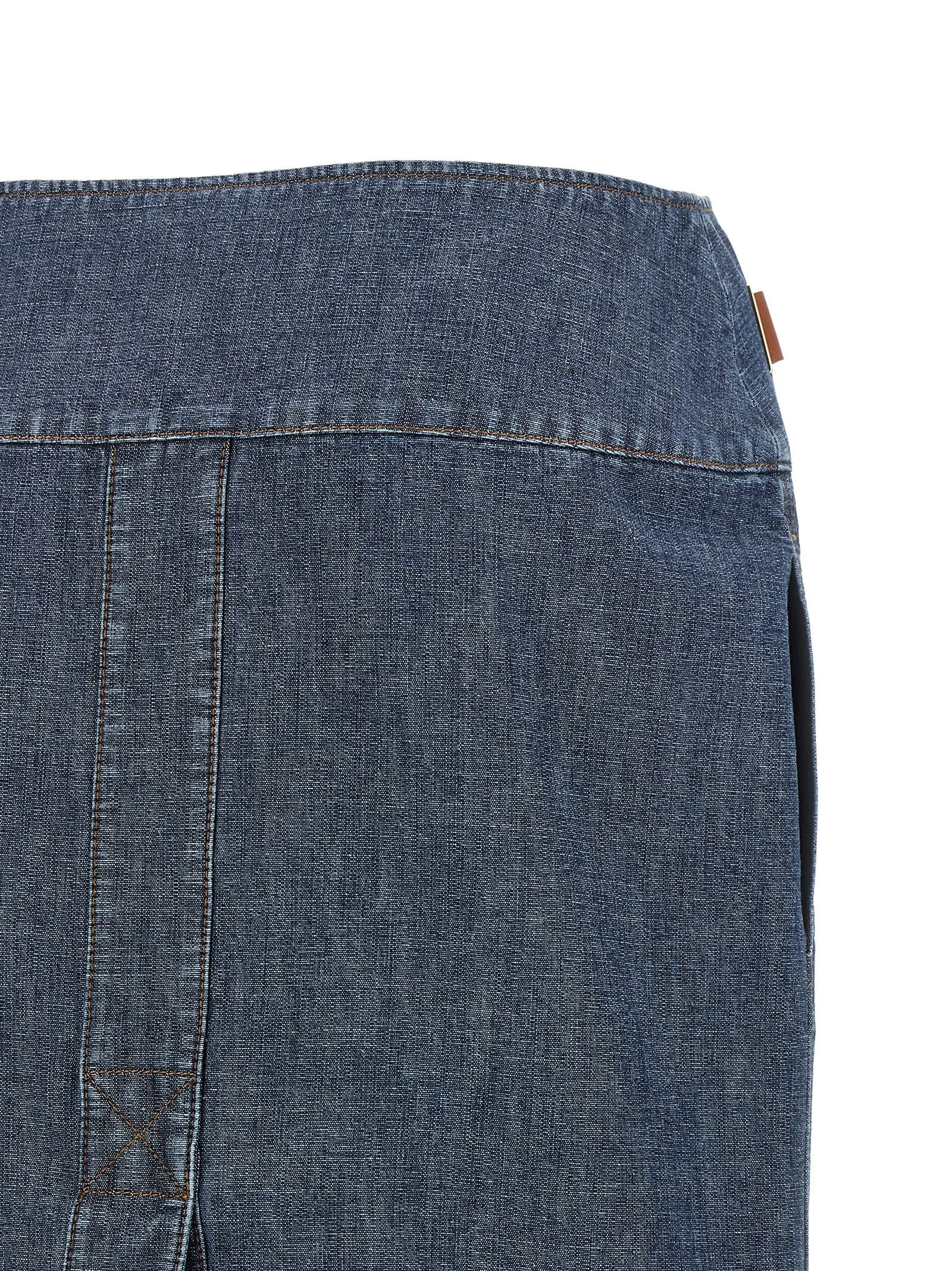 Chambray Denim Skirt Blue sold by Wanan Luxury product image thumbnail 4