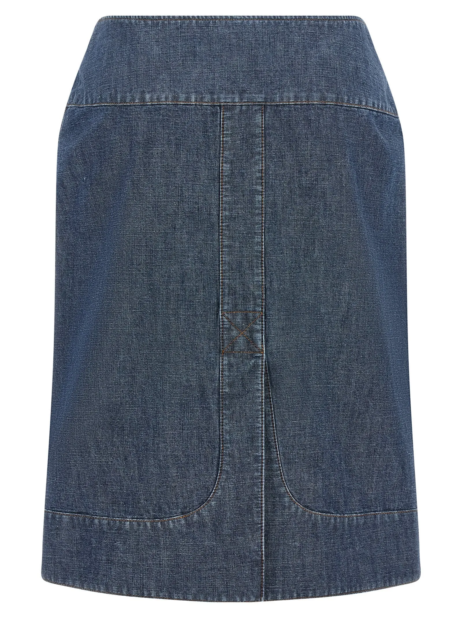 Chambray Denim Skirt Blue sold by Wanan Luxury product image thumbnail 2