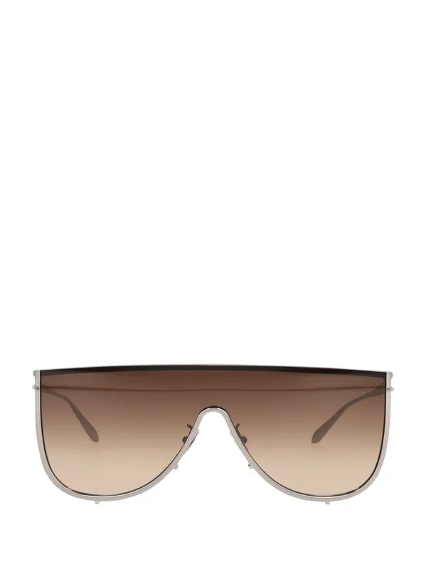 Flat-Top Sun With Logo Glasses Brown made by Alaia