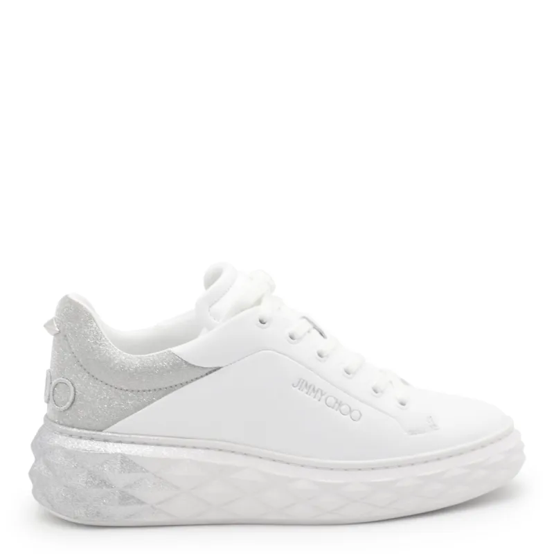 Sneakers White/Silver made by Jimmy Choo