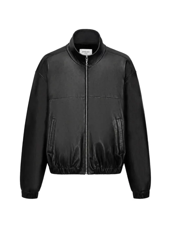 Leather Bomber Jacket made by Yves Saint Laurent