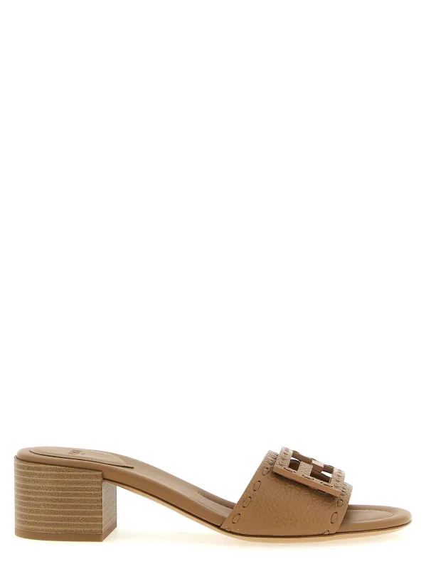 Baguette Sandals Beige made by Fendi