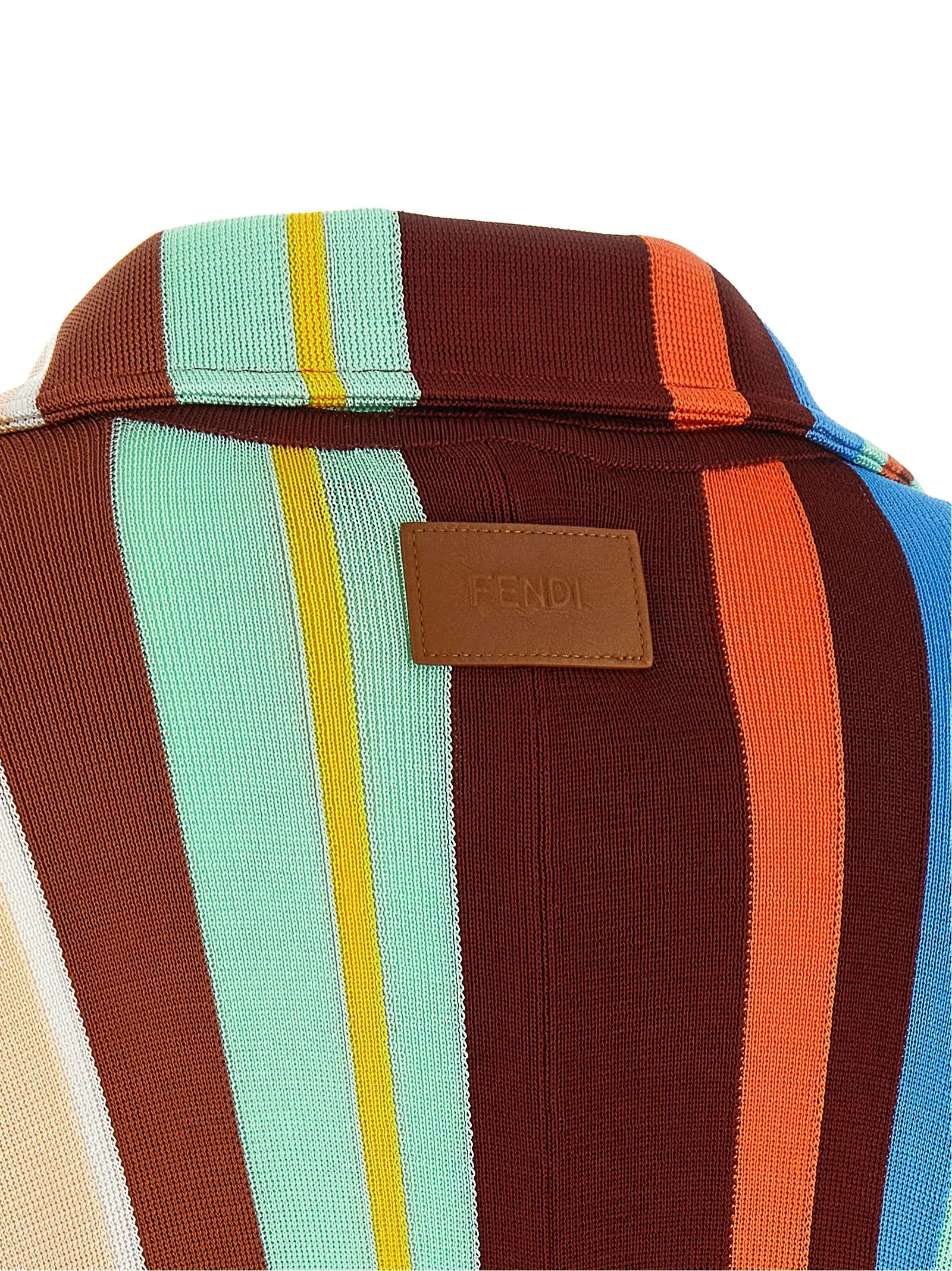 Striped Poncho With Fringes Capes Multicolor sold by Wanan Luxury product image thumbnail 4