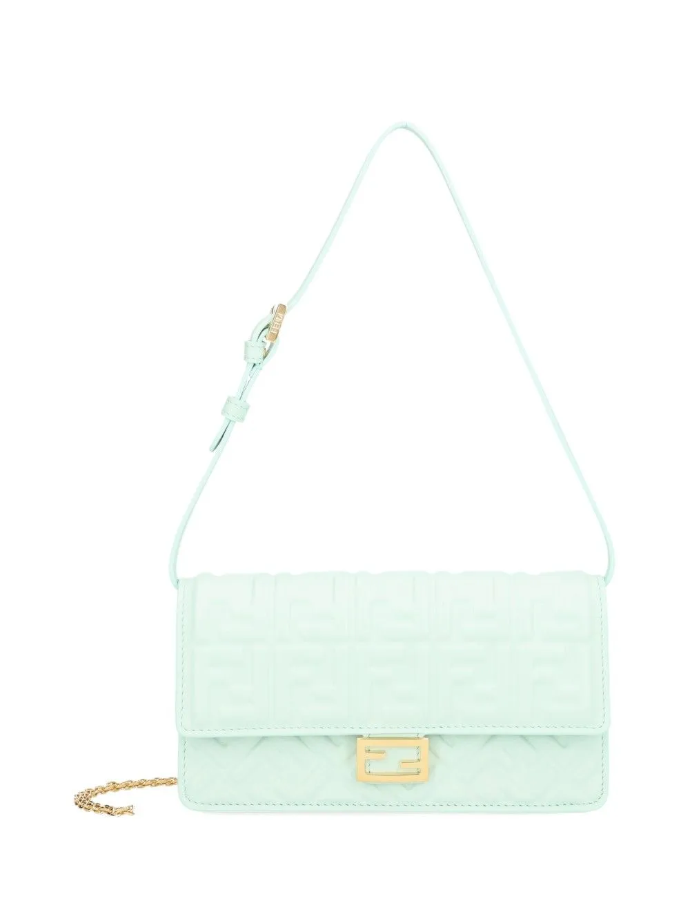 Baguette Chain Wallet Handbags Green sold by Wanan Luxury