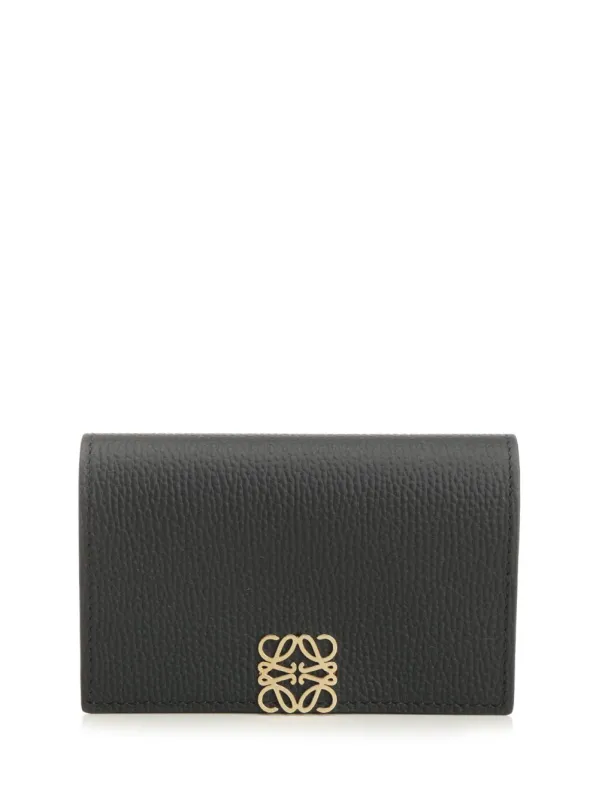Anagram Business Card Holder Wallets Black made by Loewe