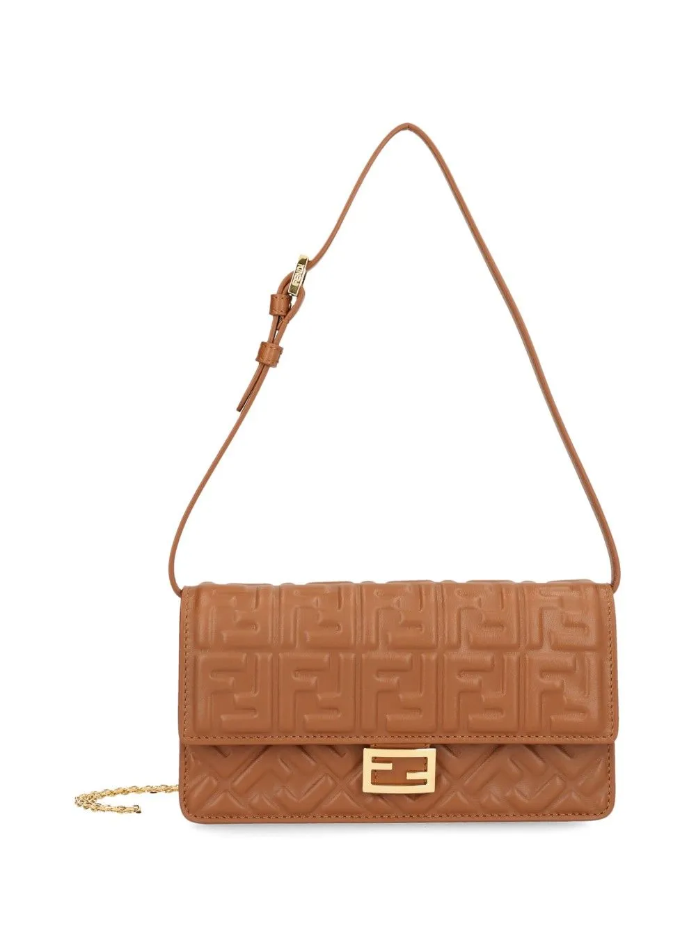Baguette Chain Wallet Handbags Brown sold by Wanan Luxury
