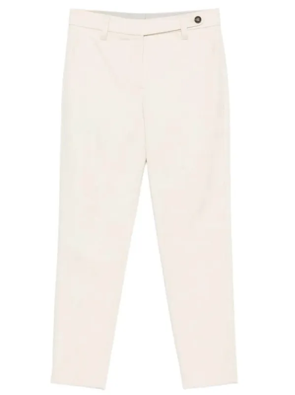 Tapered Leg Cotton Trousers made by Brunello Cucinelli