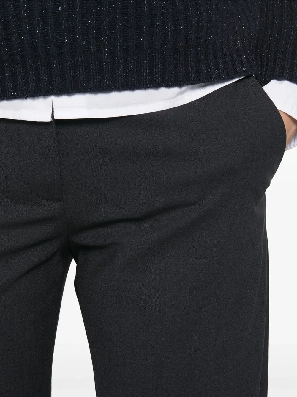 Pressed-Crease Wool Trousers sold by Wanan Luxury product image thumbnail 5