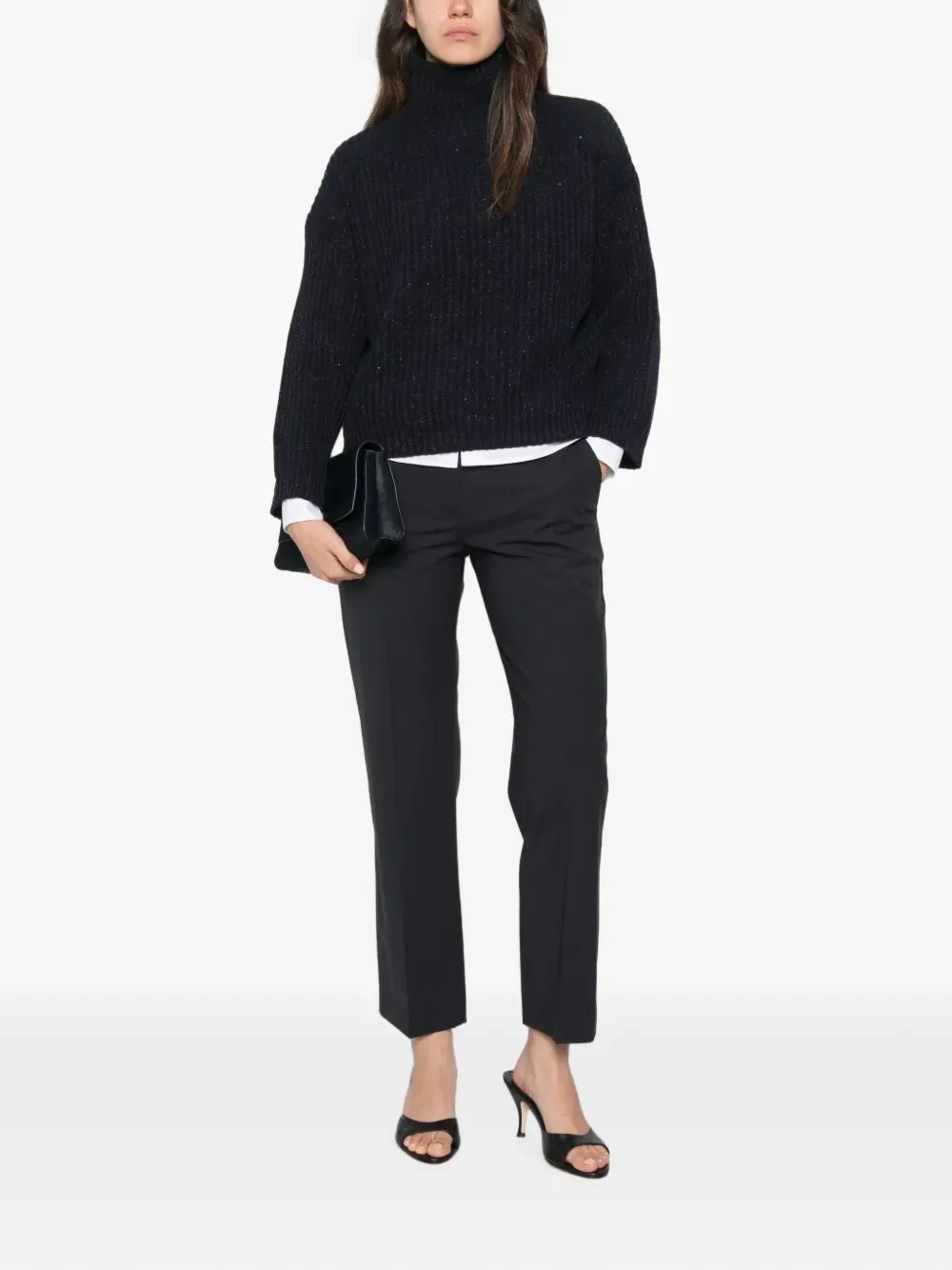 Sequin-Embellished Ribbed Cashmere Turtleneck sold by Wanan Luxury product image thumbnail 2