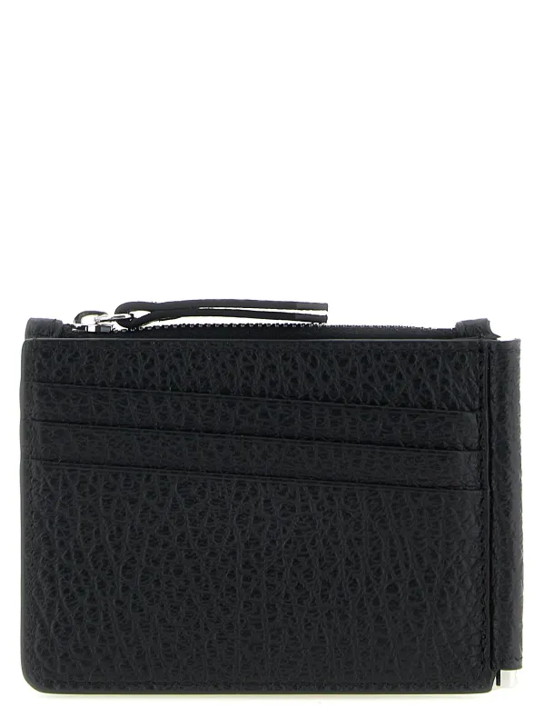 Four Stitches Wallets And Card Holders Black made by Maison Margiela