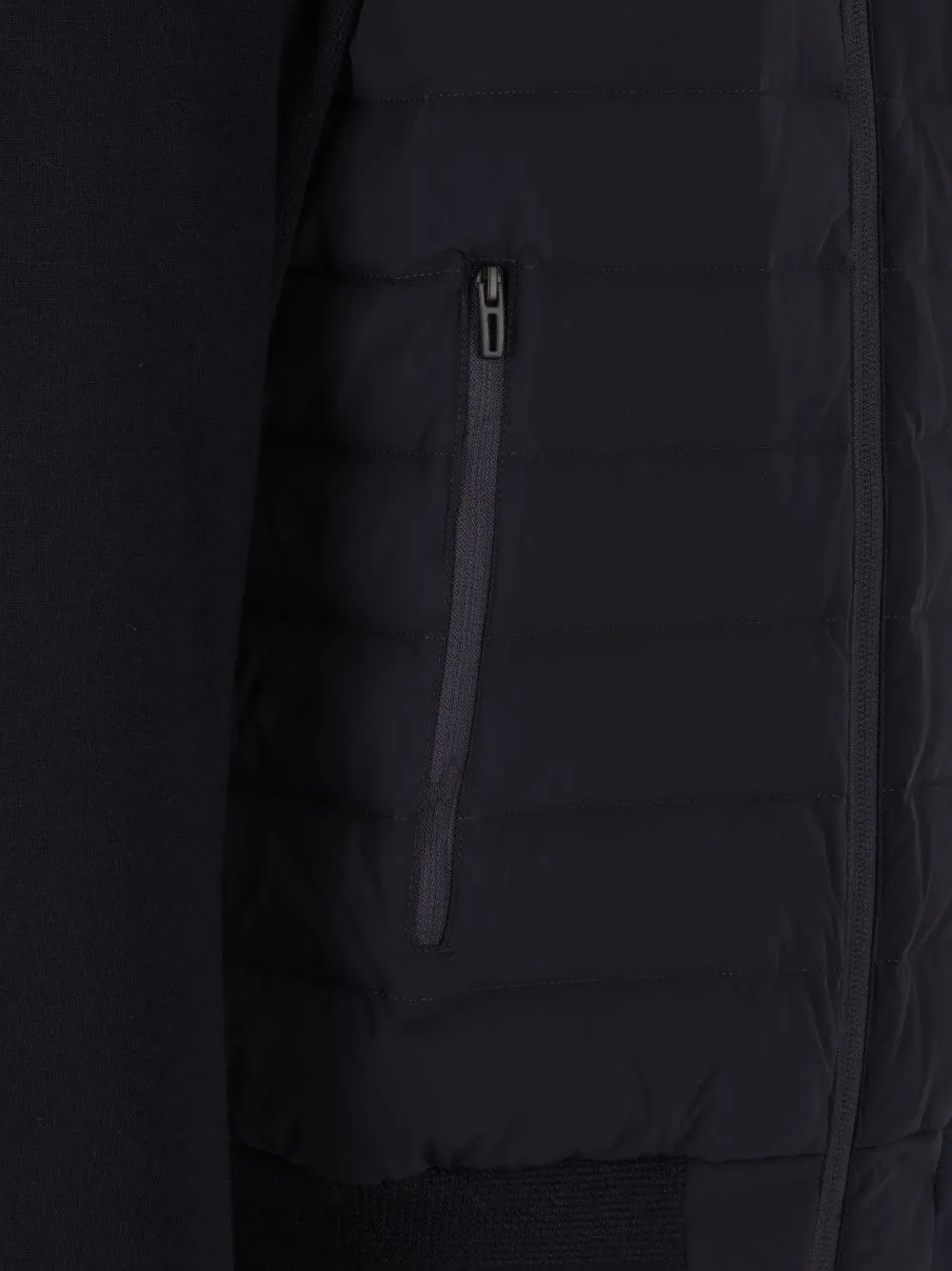 Down Jacket With Knitted Sleeves Coats Blue sold by Wanan Luxury product image thumbnail 5