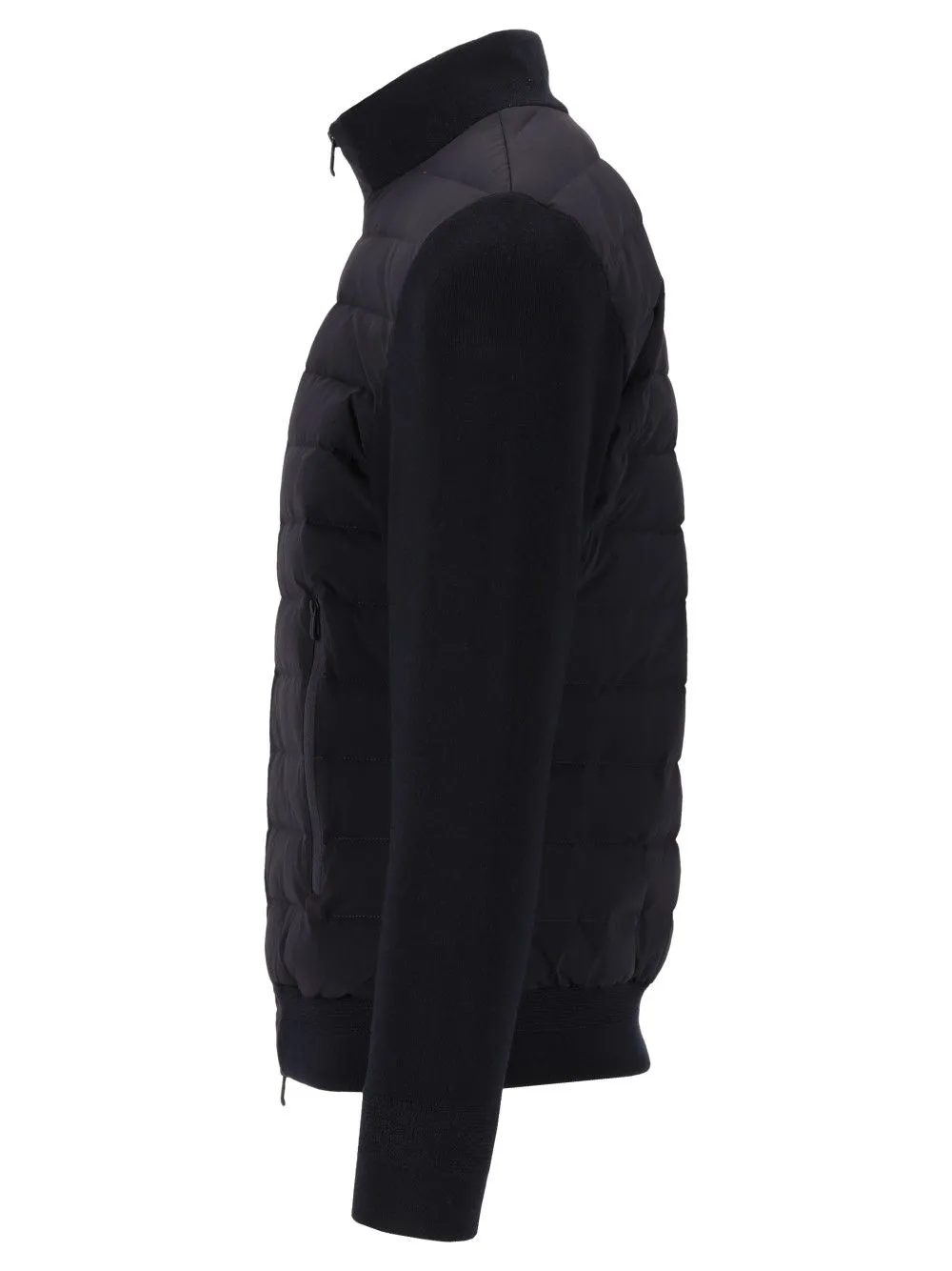 Down Jacket With Knitted Sleeves Coats Blue sold by Wanan Luxury product image thumbnail 3