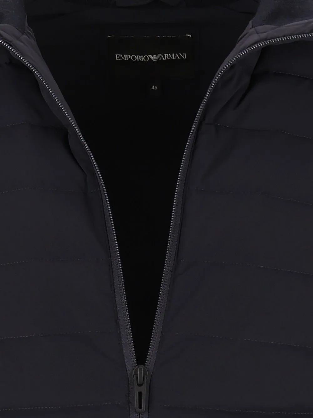 Down Jacket With Knitted Sleeves Coats Blue sold by Wanan Luxury product image thumbnail 4