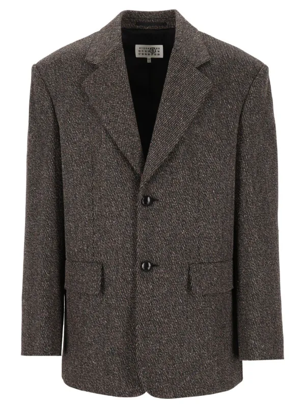 Single-Breasted Jacket Brown made by Maison Margiela