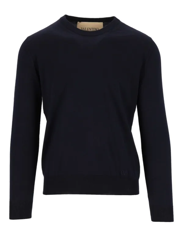 Vlogo Signature Sweater Knitwear Blue made by Valentino Garavani