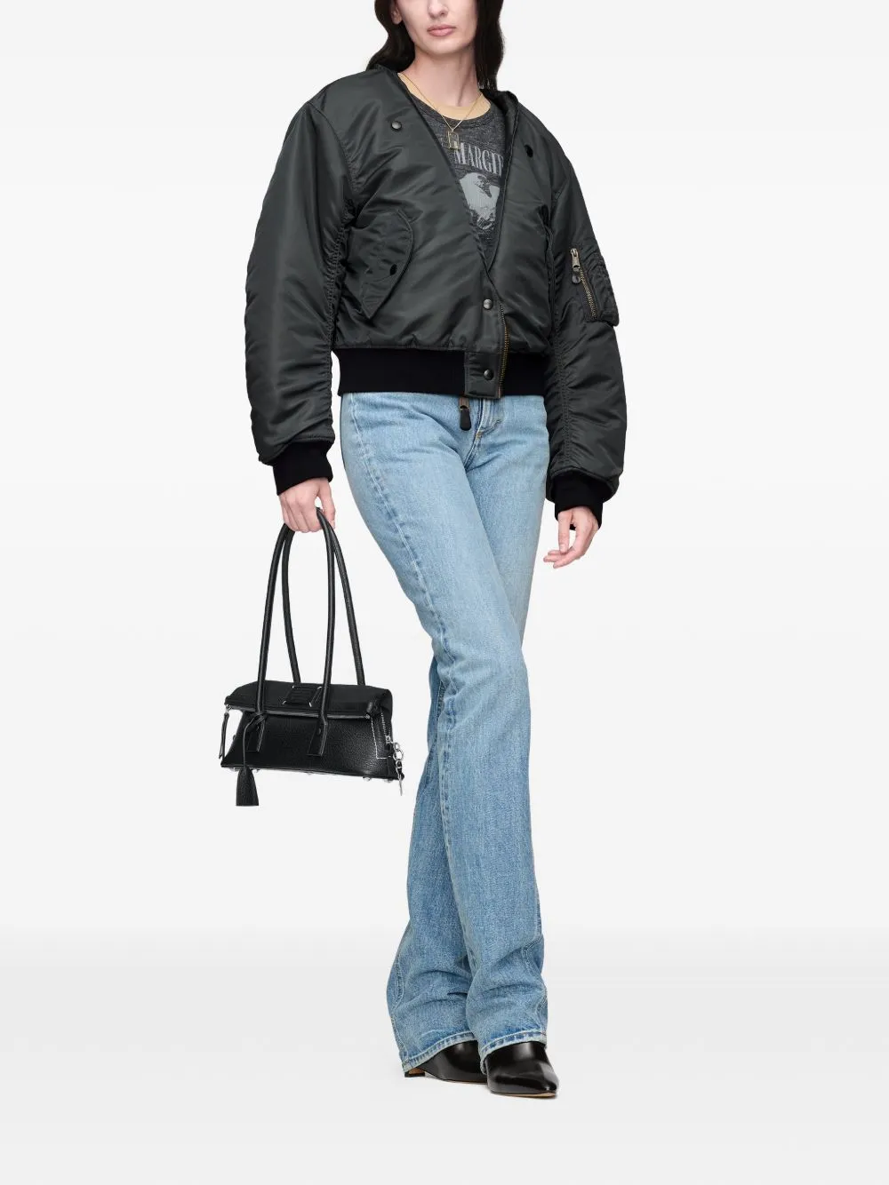 Nylon Bomber Jacket sold by Wanan Luxury product image thumbnail 2