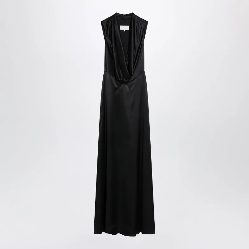 Long Black Viscose Dress made by Maison Margiela