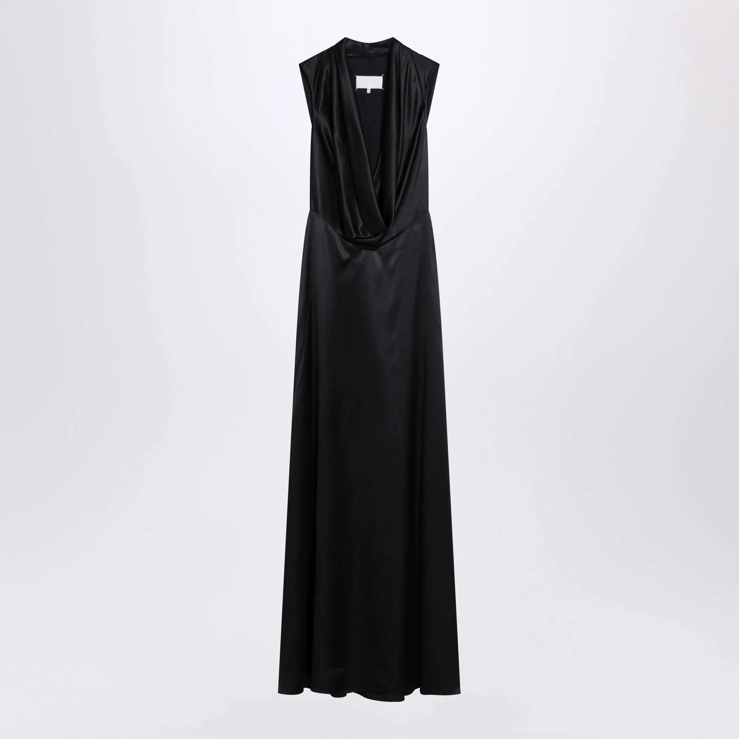 Long Black Viscose Dress sold by Wanan Luxury