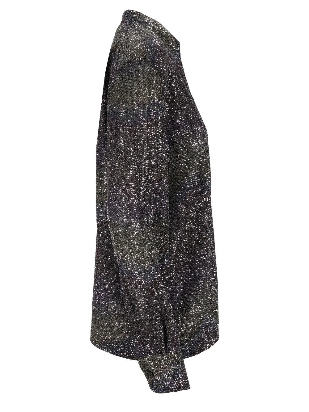 Oversized Shirt With Sequin Appliqué Shirts Multicolor sold by Wanan Luxury product image thumbnail 3