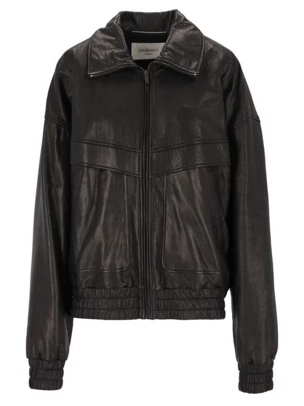 Balloon Lambskin Jacket Jackets Black made by Yves Saint Laurent