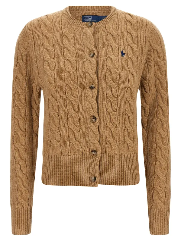 Braided Cardigan Sweaters And Cardigans Beige made by Polo by Ralph Lauren