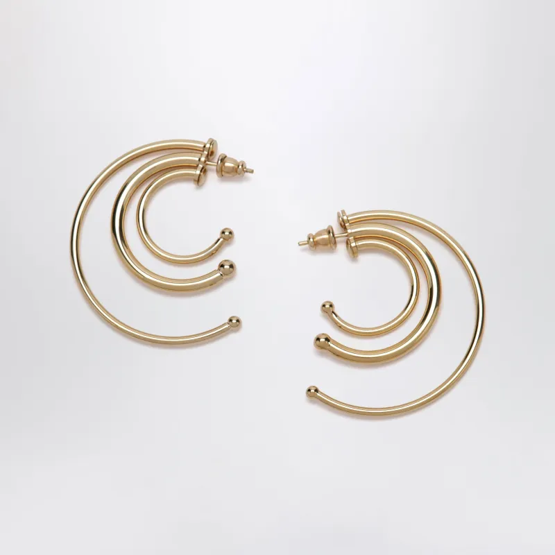 Gold-Tone Multi-Hoop Earrings made by Panconesi
