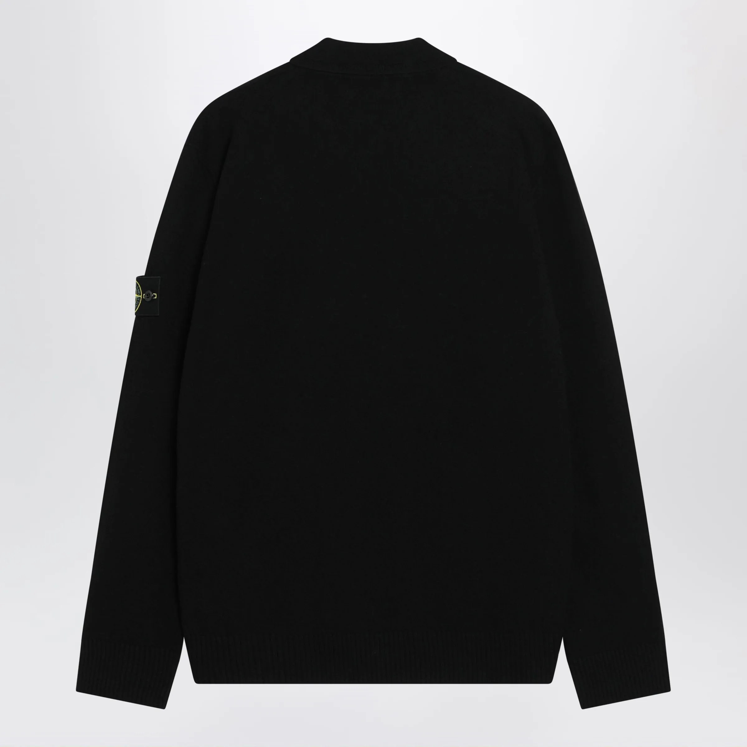 Black Wool Polo Sweater sold by Wanan Luxury product image thumbnail 2