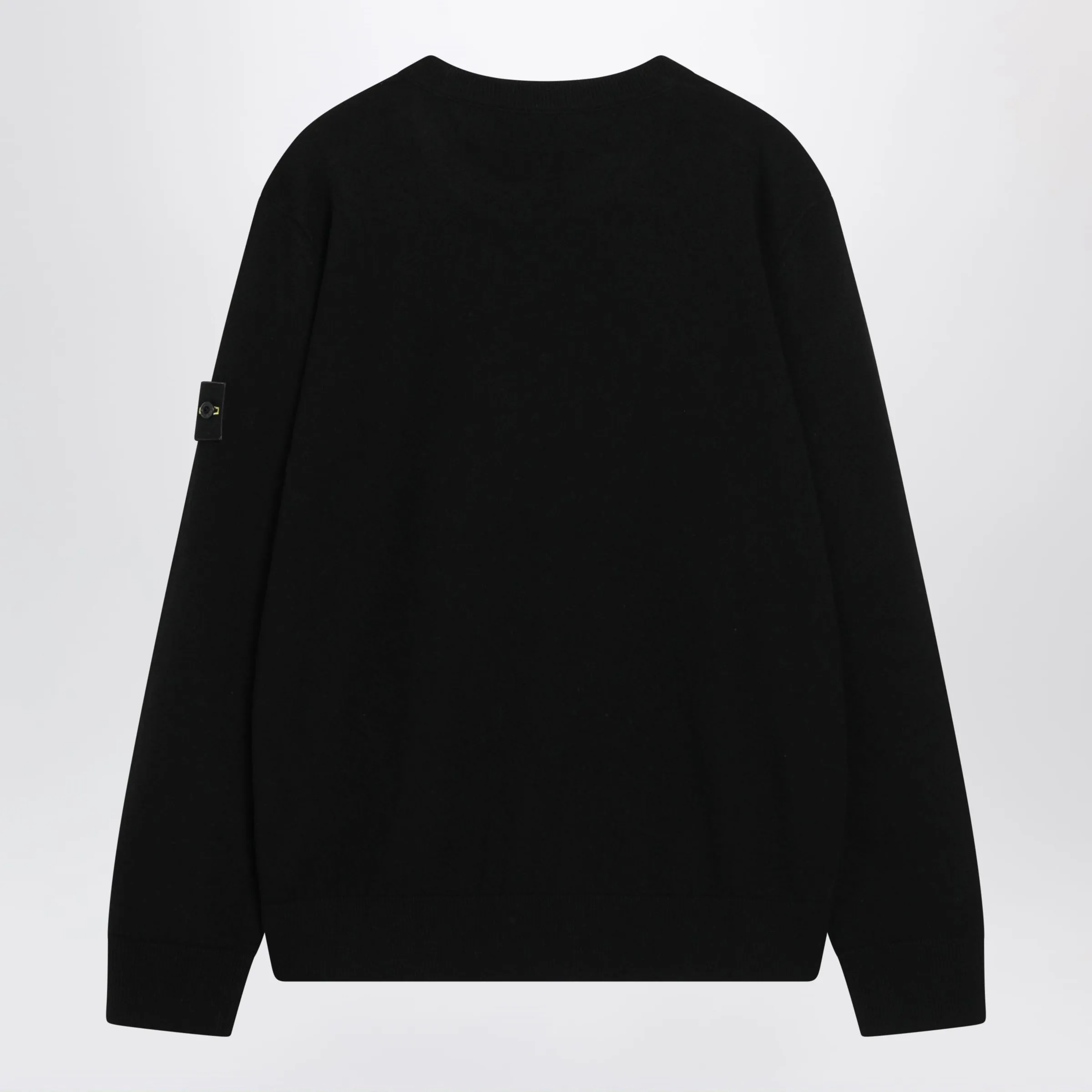 Black Wool Crew-Neck Sweater sold by Wanan Luxury product image thumbnail 2