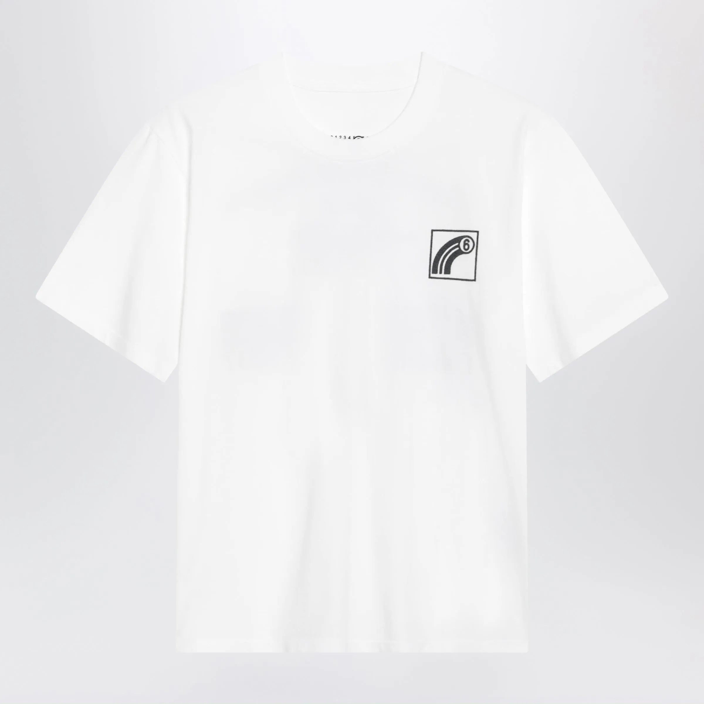 White Cotton Jersey T-Shirt sold by Wanan Luxury