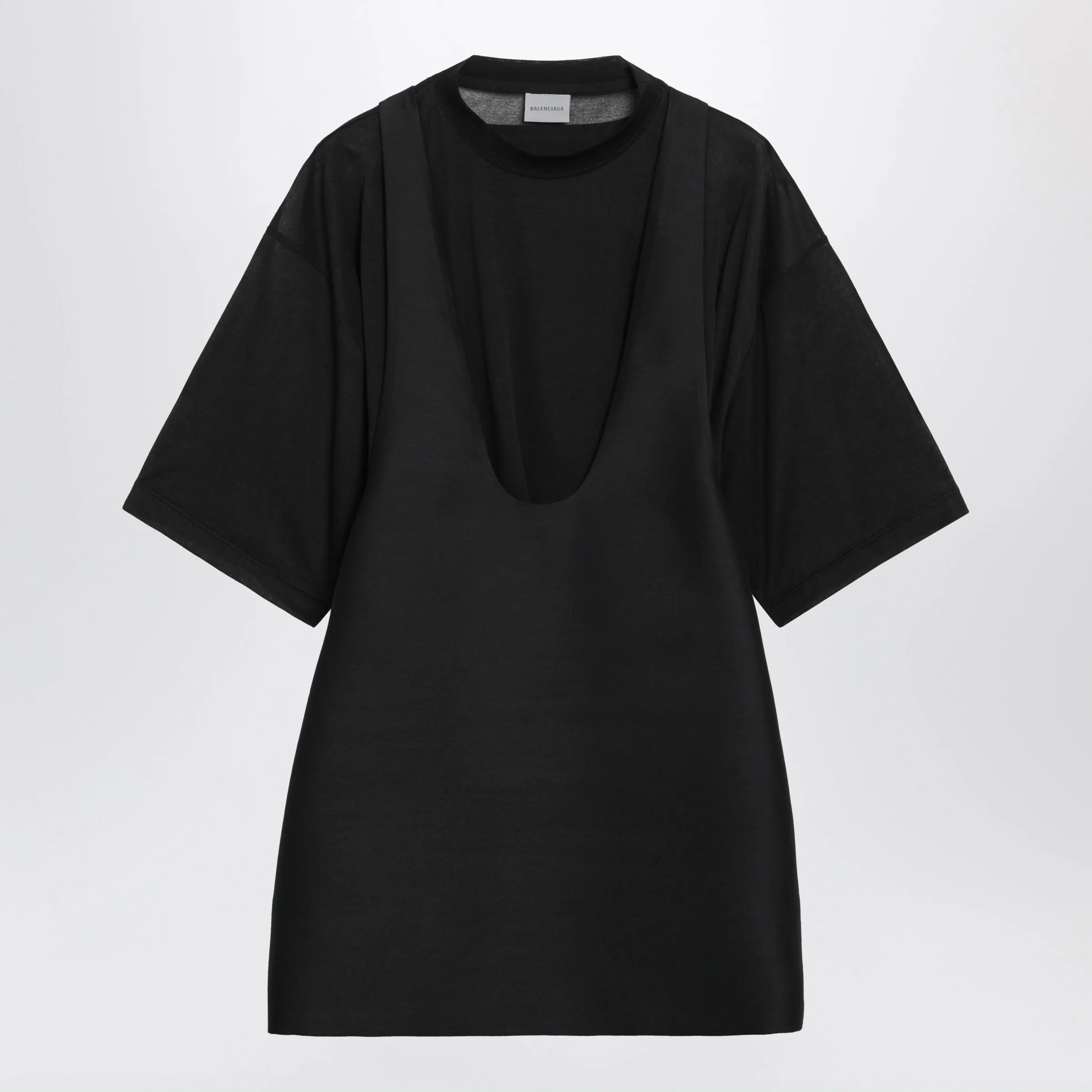 Black Wool And Silk Mini Dress sold by Wanan Luxury