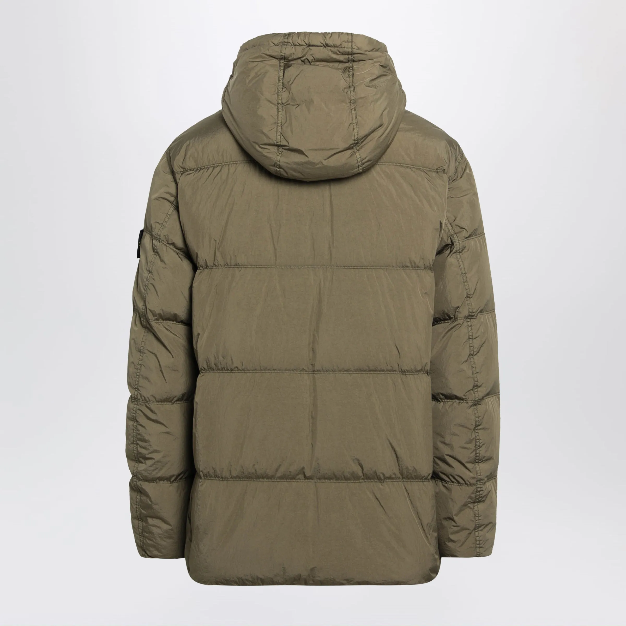 Water-Repellent Puffer Jacket In Military Green Nylon sold by Wanan Luxury product image thumbnail 2