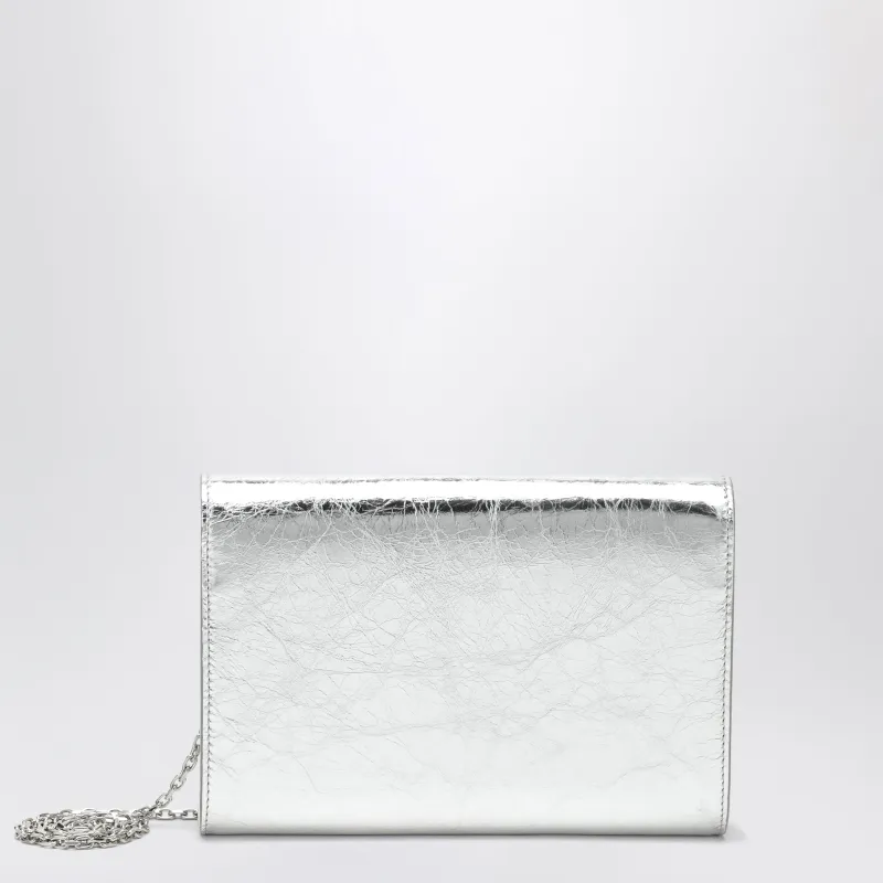 Efflorescence Mini Clutch In Metallic Leather made by Roger Vivier