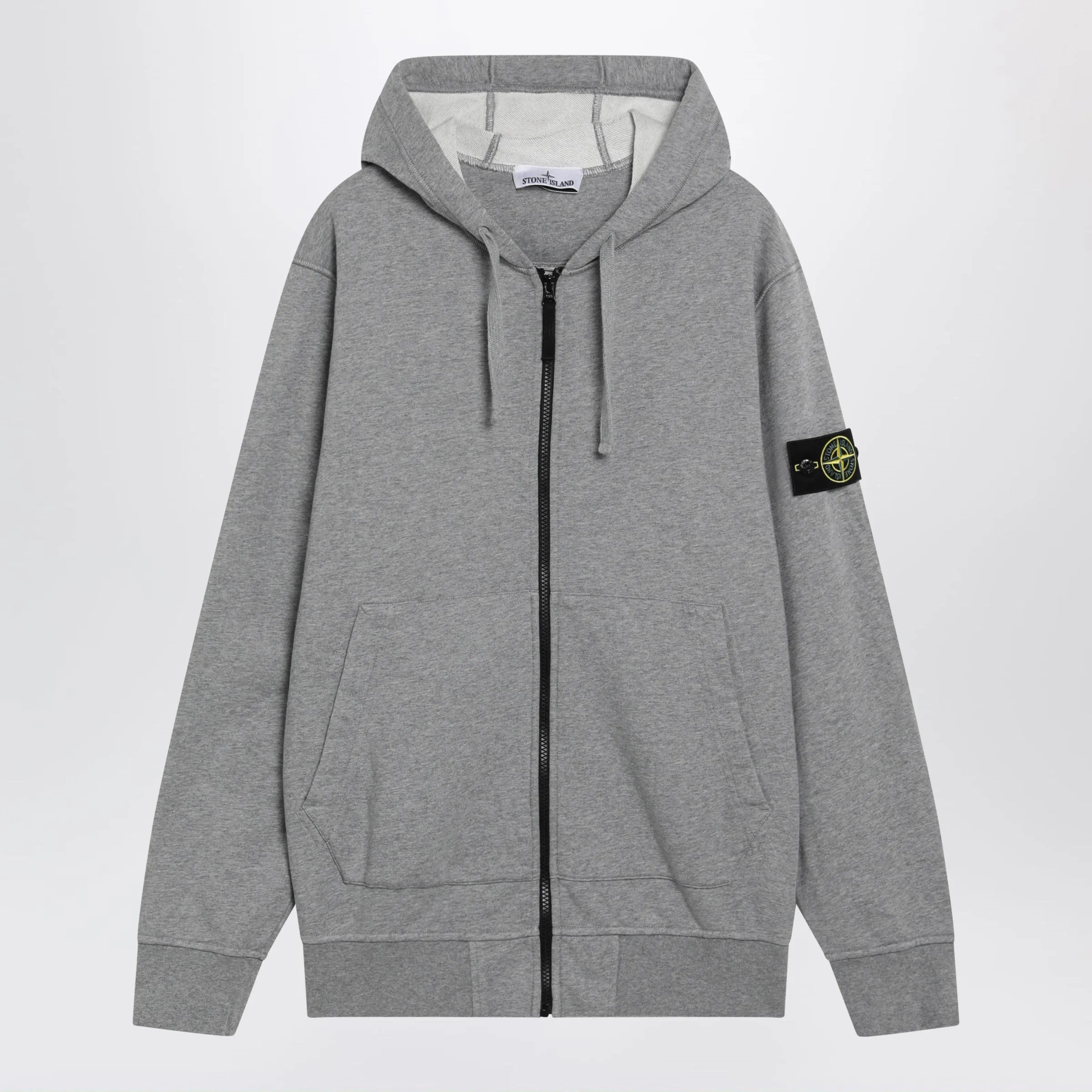 Grey Mélange Cotton Hoodie sold by Wanan Luxury
