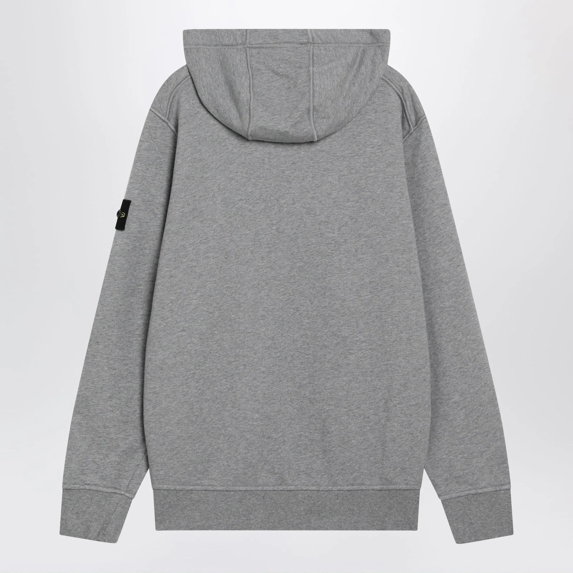 Grey Mélange Cotton Hoodie sold by Wanan Luxury product image thumbnail 2