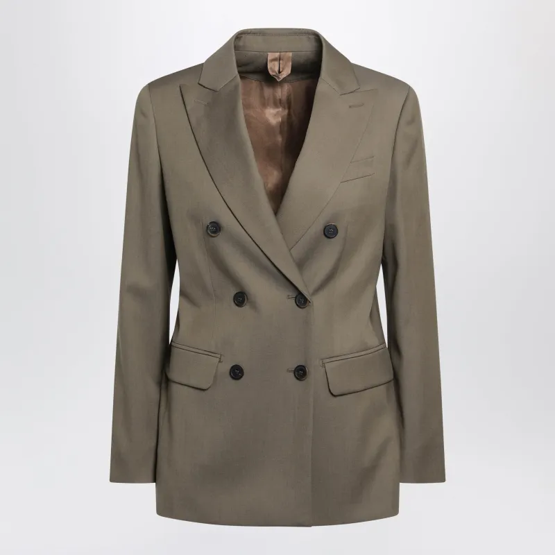 Camel Double-Breasted Wool Jacket made by MaxMara
