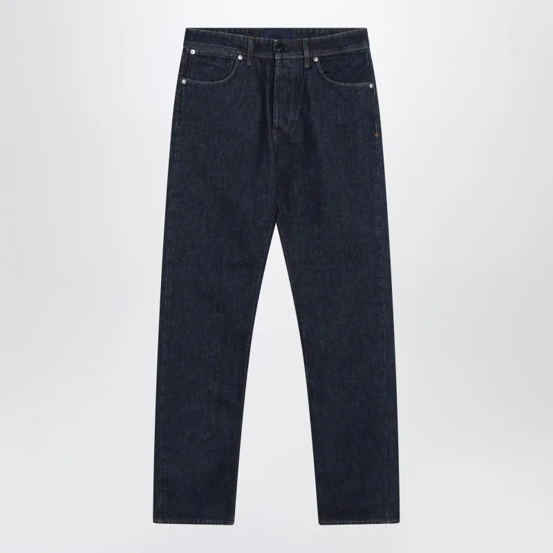 Regular Straight Jeans In Blue Rinsed Denim made by Stone Island