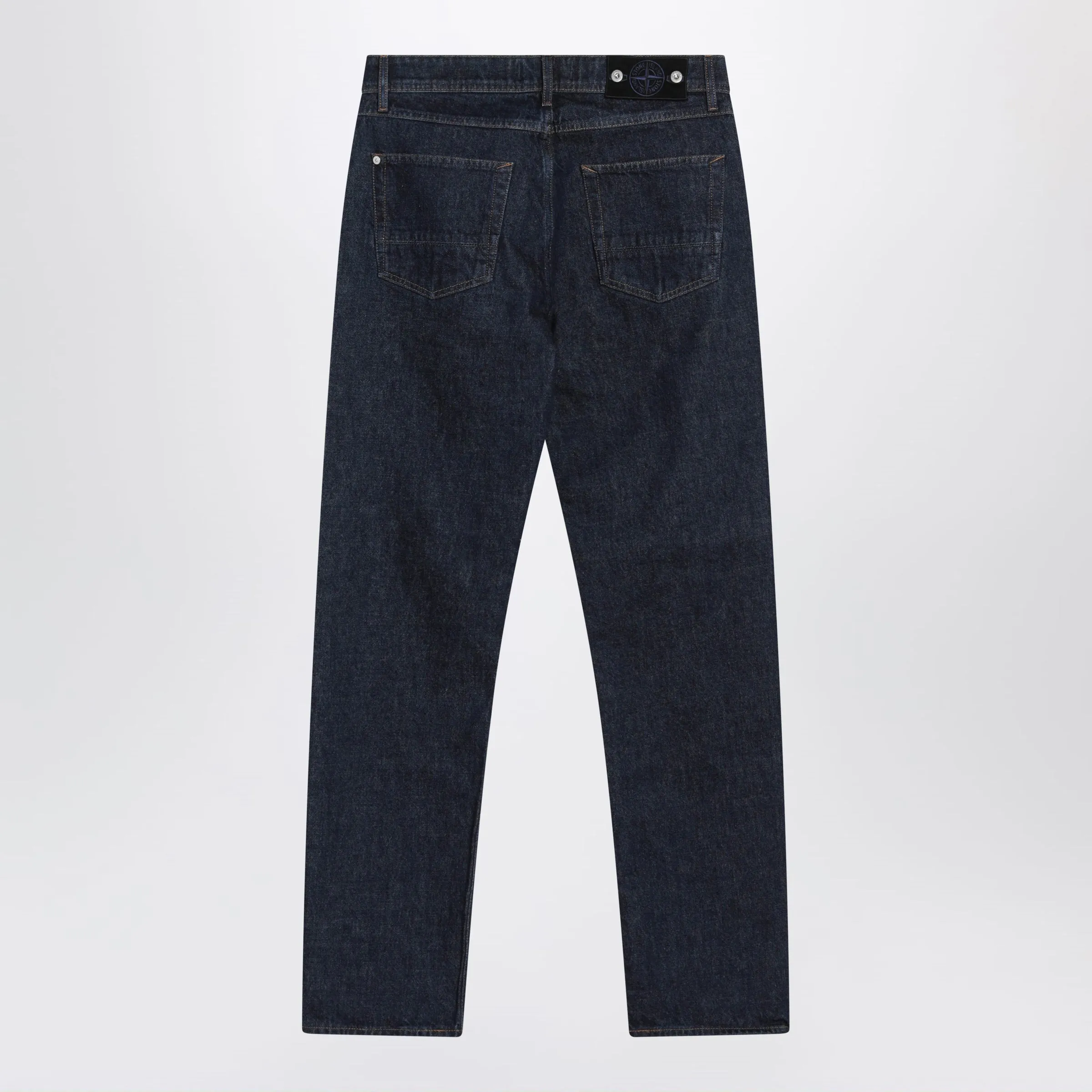 Regular Straight Jeans In Blue Rinsed Denim sold by Wanan Luxury product image thumbnail 2