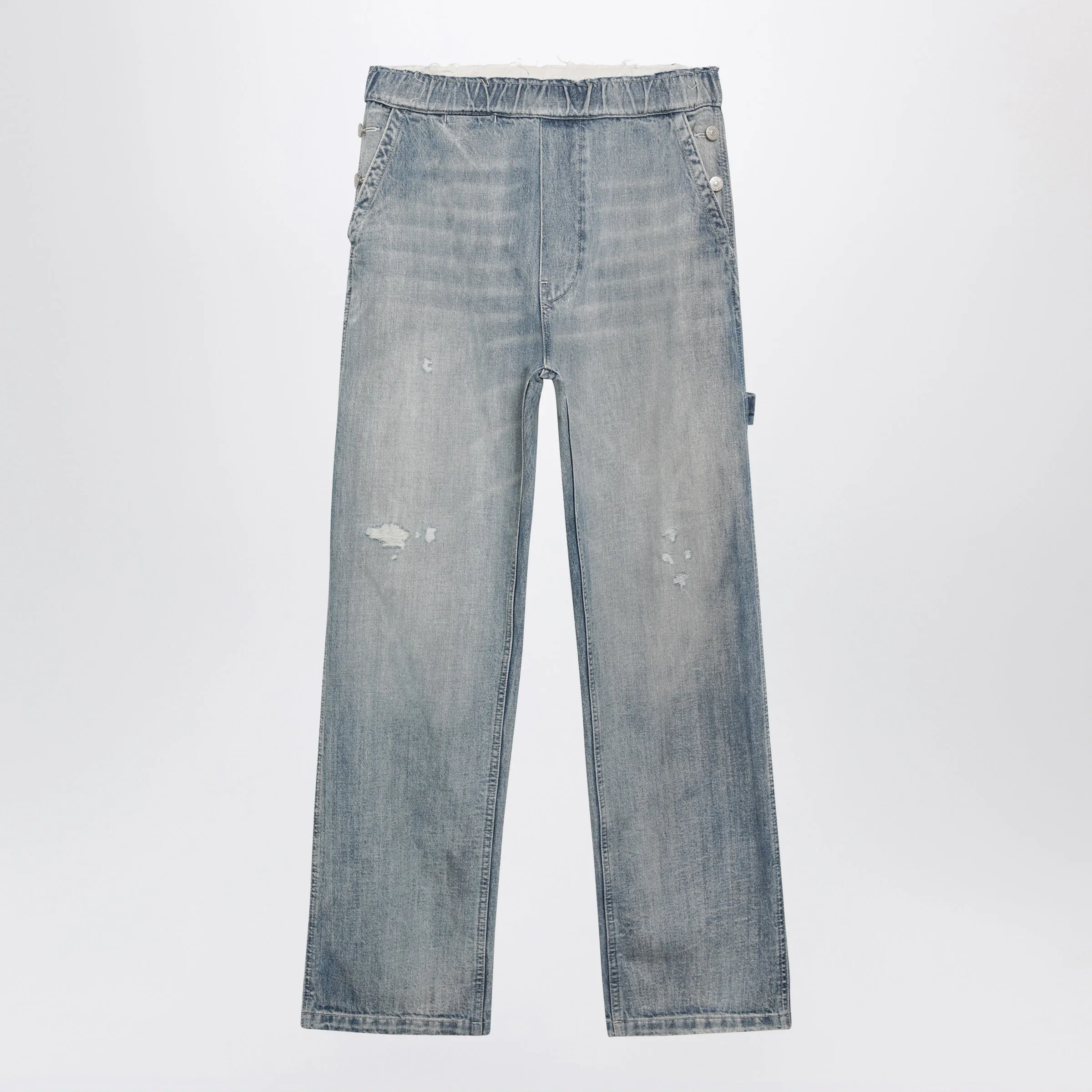 Blue Wide-Leg Jeans sold by Wanan Luxury