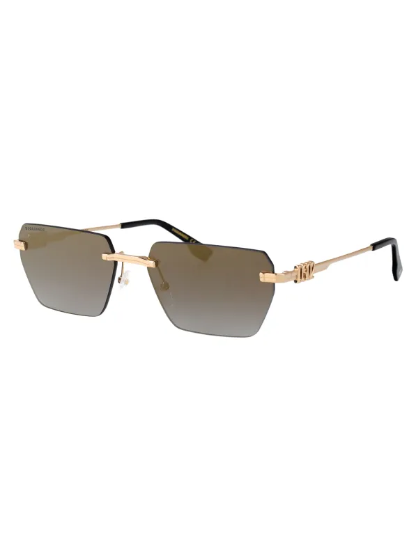 D2 0102/S RECTANGULAR Sunglasses made by DSQUARED2