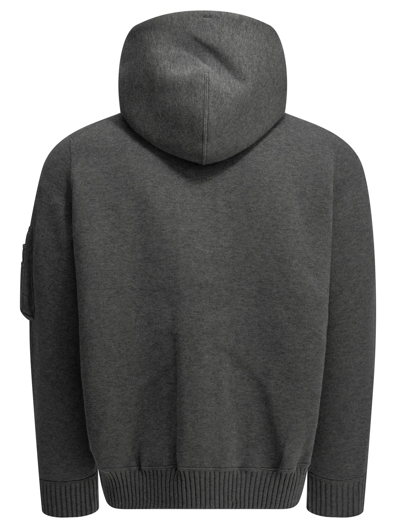 Zip-Up Hooded Sweatshirt Grey sold by Wanan Luxury product image thumbnail 2