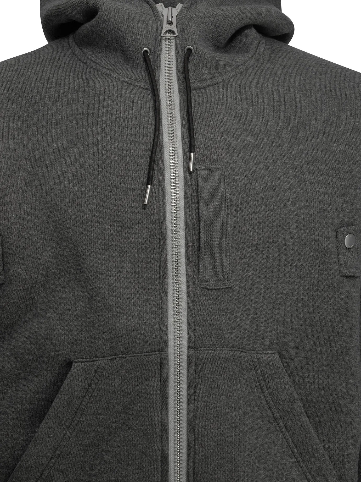 Zip-Up Hooded Sweatshirt Grey sold by Wanan Luxury product image thumbnail 3
