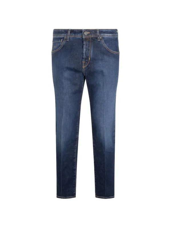 Slim Fit Cotton Trousers made by Jacob Cohen